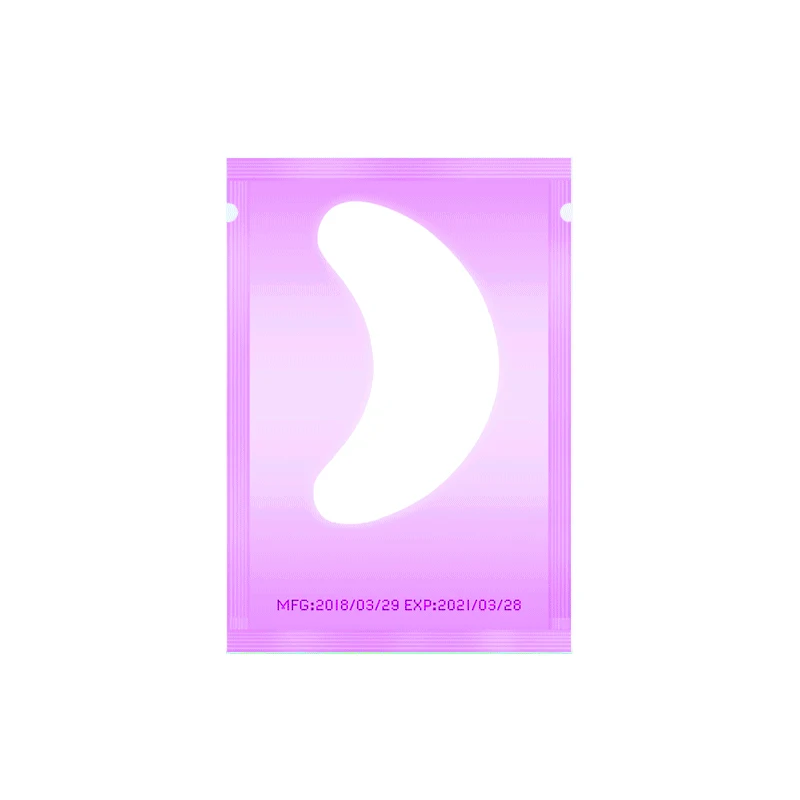 50 пар/лот одноразовые накладки для глаз бумажные патчи ресниц гидрогелевые