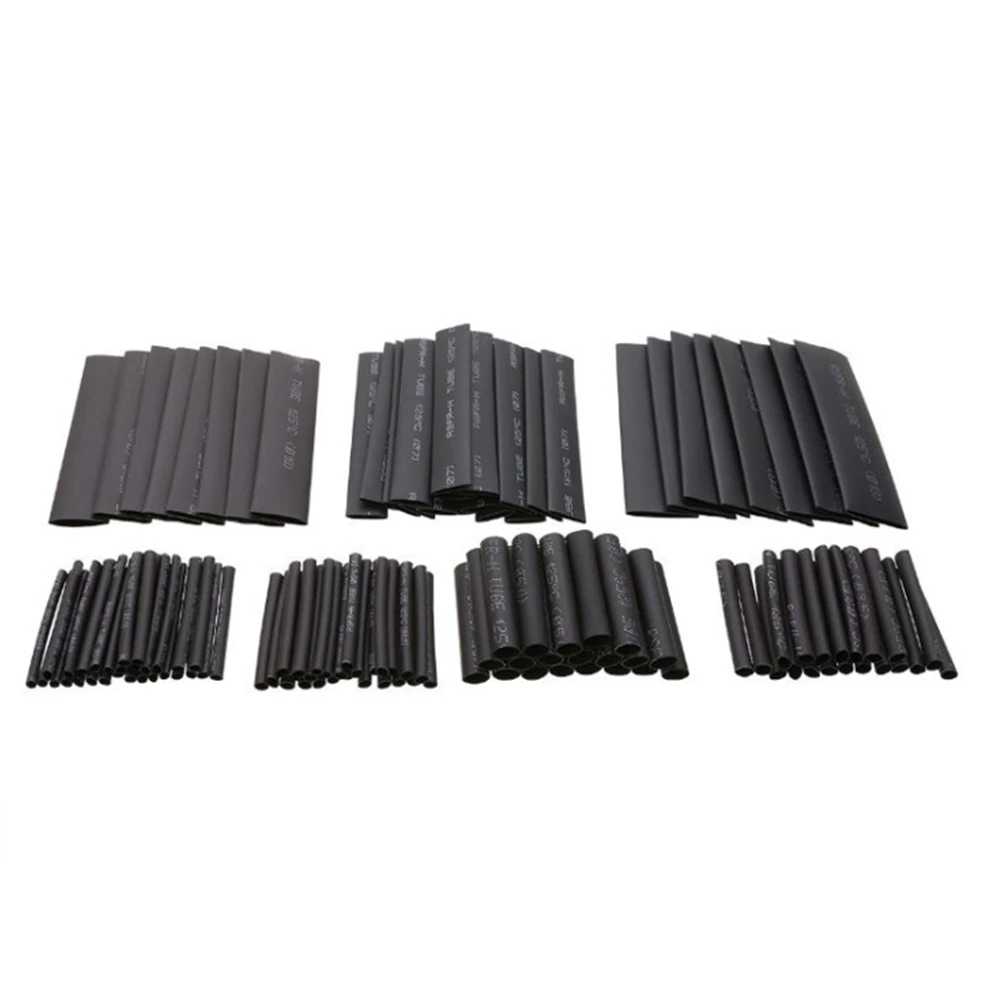 127 Pcs Heat Shrink Sleeving Tube Assortment Kit Electrical Connection Wire Wrap Cable Waterproof Shrinkage 2:1 | Обустройство дома