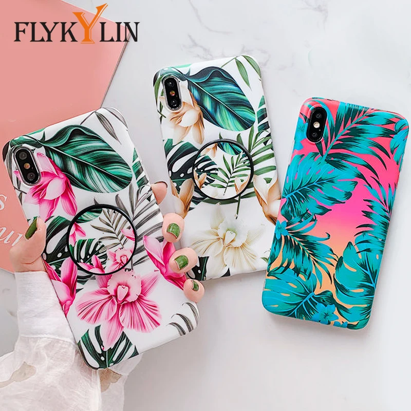 FLYKYLIN чехол с подставкой для Xiaomi Redmi Note 7 Pro задняя крышка мягкий IMD силиконовый