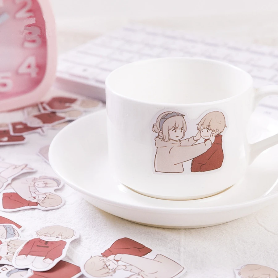 В штучной упаковке Стикеры любовь увертюра Творческий идея Скрапбукинг телефон