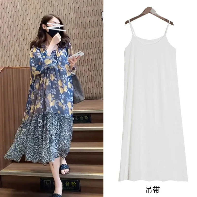 

Women Long Transparent Beach Dress 2021 Summer Bohemina Lantern-Sleeve Oversize Floral Elegant Loose Dresses Vestidos Femme