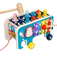 kids fishing game music educational toy kids wooden montessori play whac a mole toy baby toys early learning children gift toys