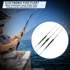 Электронсветильник светодиодный поплавок для рыбалки сигнализация поклевки светящийся деревянный ночное видение электрические рыболовные снасти инструменты
