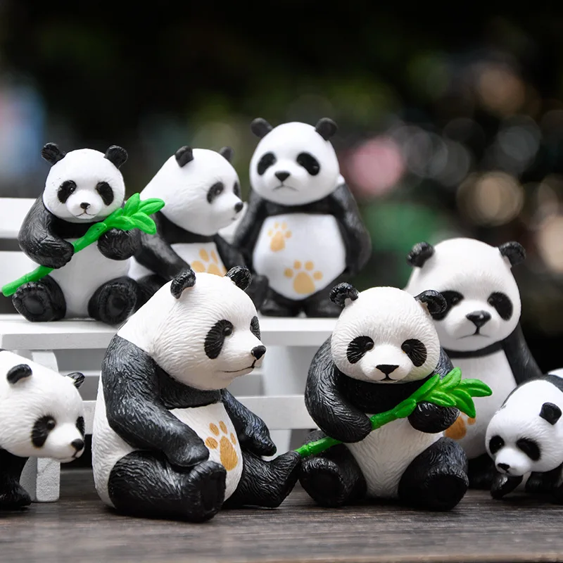 4 шт./лот честная Милая панда кукла разной формы имитация кекса фигурка животного