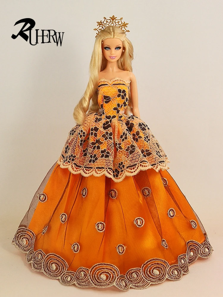 Новинка 2021 свадебное платье ручной работы Высококачественная Одежда для куклы