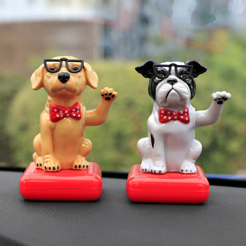 Автомобильный орнамент ABS на солнечных батареях тряски качели головы собаки