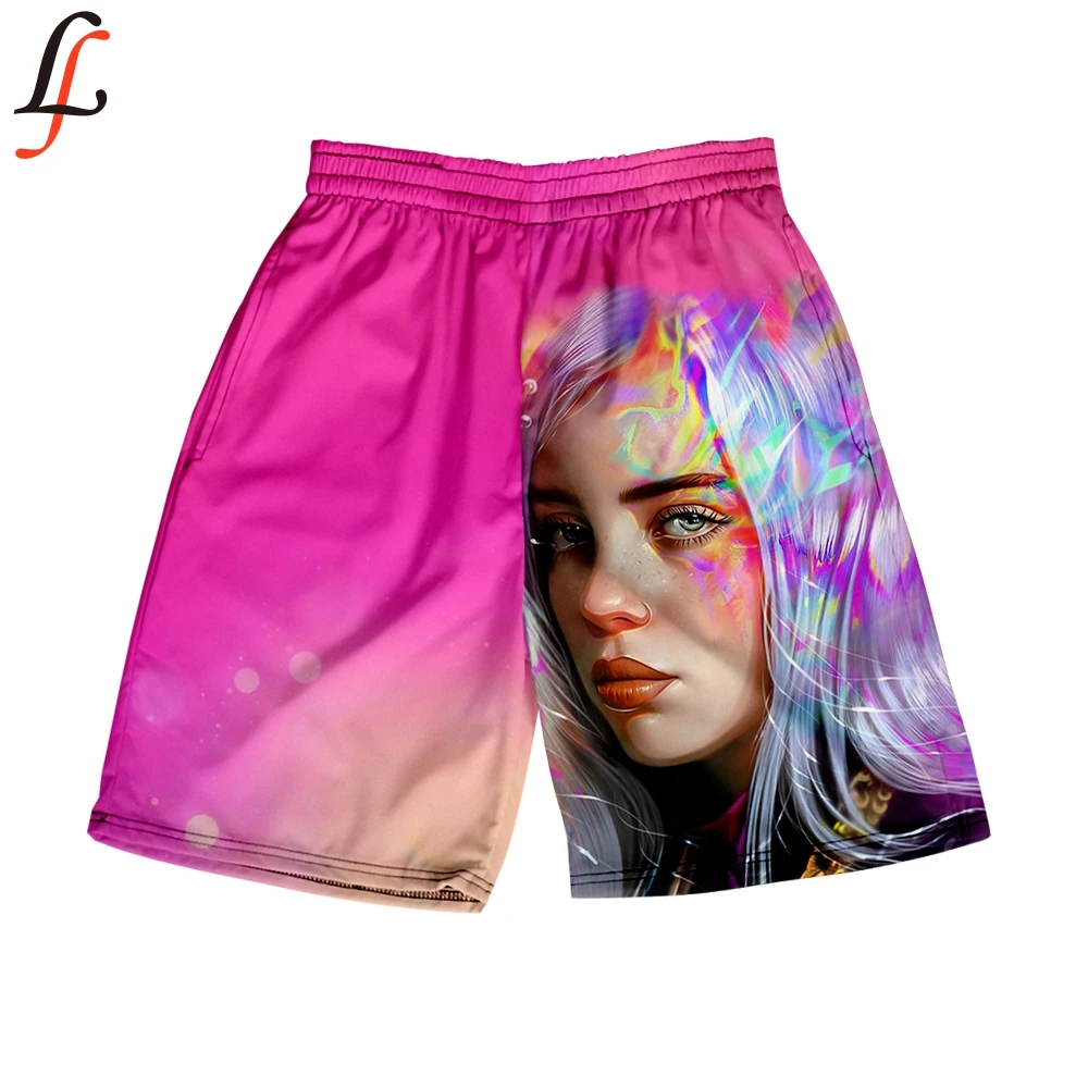 Billie Eilish/быстросохнущие шорты для плавания с карманами мужчин одежда мужские
