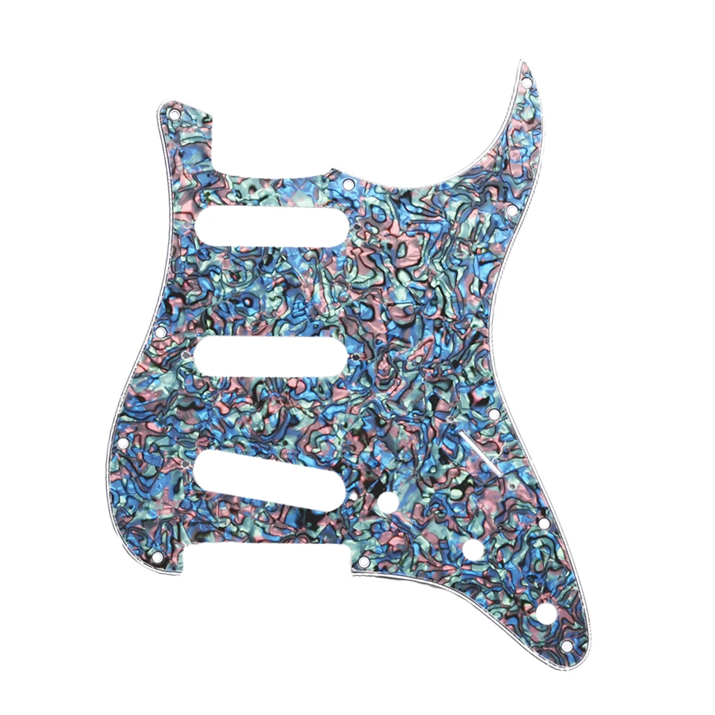 3Ply SSS Scratch Plate электрогитара Pickguard для ST SQ гитары|Детали и аксессуары гитар| |