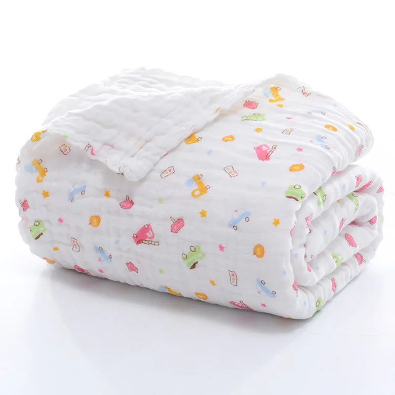 Муслиновое одеяло хлопковые детские пеленки 105*105 см мягкое для новорожденных