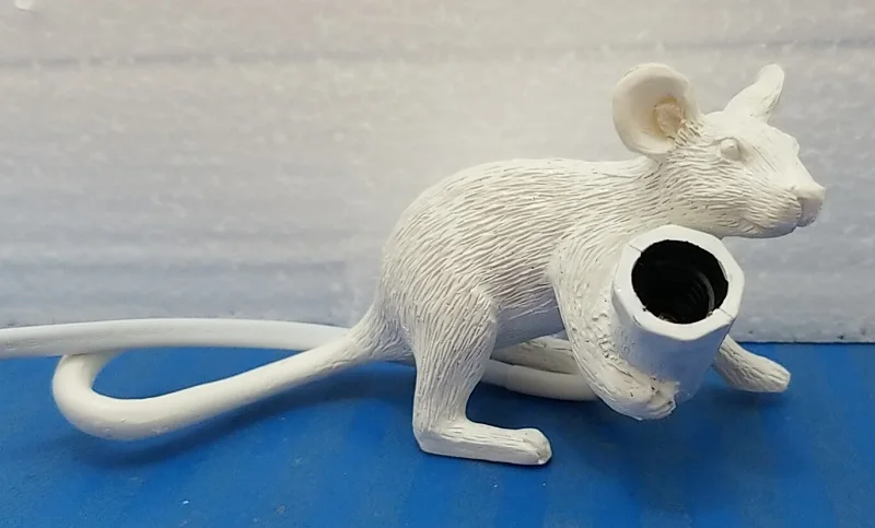 creep White Современный стол с мышкой SELETTI, светодиодный светильник, смоляные лампы в форме компьютерной мыши, стол, Скандинавская детская комната, Декор для дома, лампа, настольная, светодиодный, EU/AU/US/UK штекер - Цвет корпуса: creep White