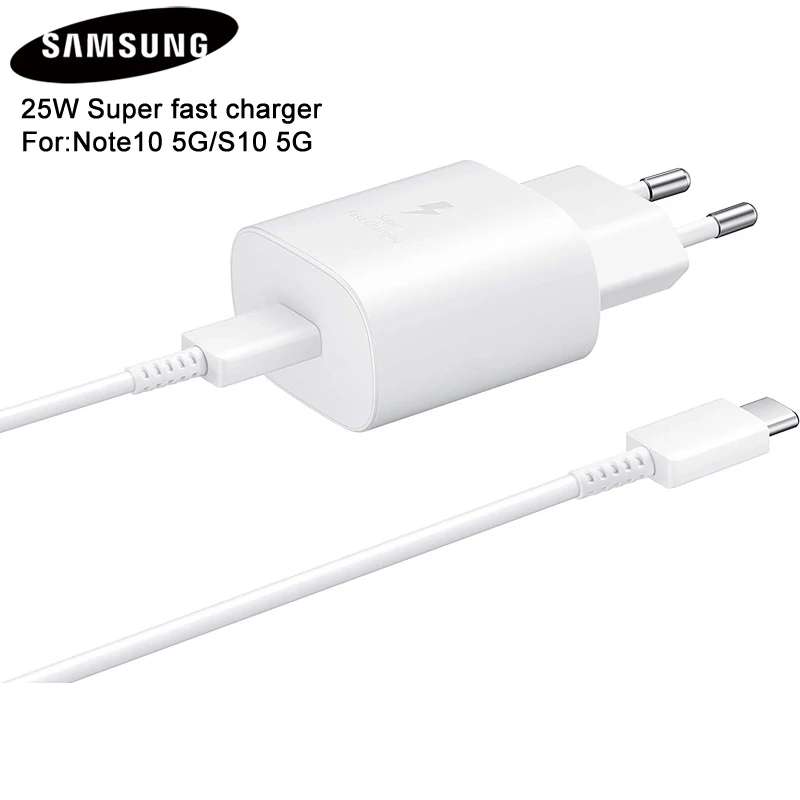Планшет, быстрое зарядное устройство, EP-TA800 для samsung Galaxy Note10 Note 10 Plus S10 5G S10 PLUS 5G S10PLUS, супер быстрая зарядка 25 Вт