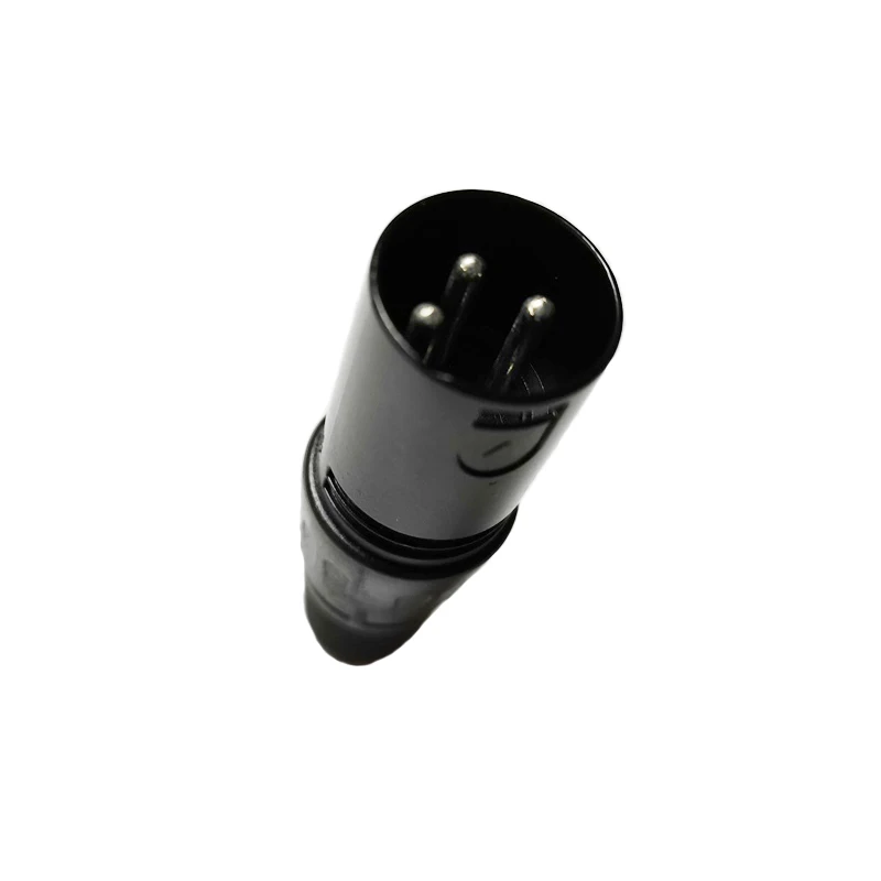 NCHTEK XLR 3 контактный штекер кабельный концевой разъем черный никелевый