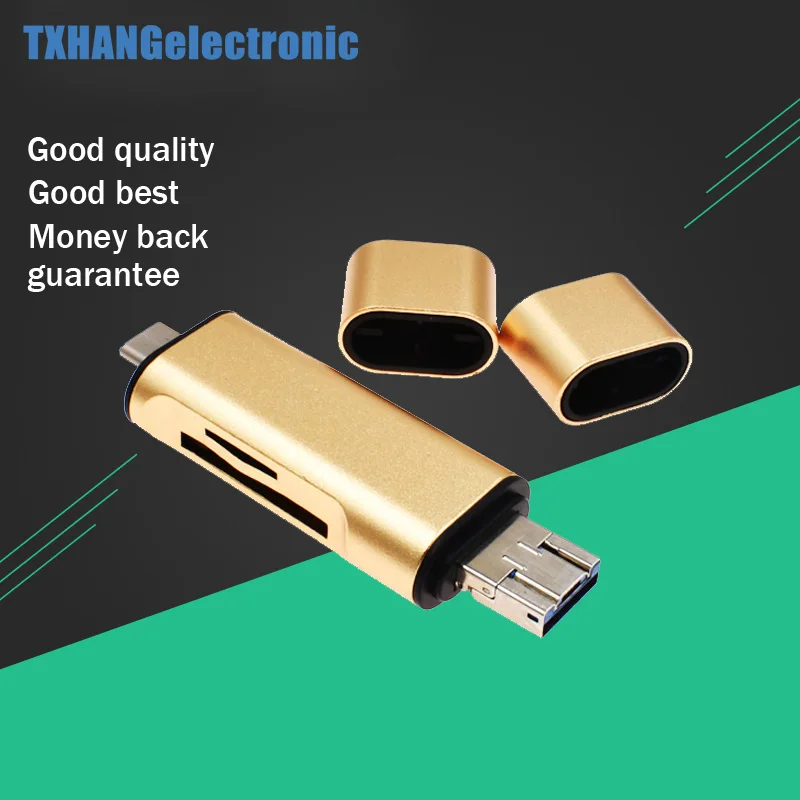 5 в 1 USB 3.1 Type C / USB / Micro USB SD SDHC TF устройство для чтения карт памяти OTG адаптер «сделай сам» Электроника