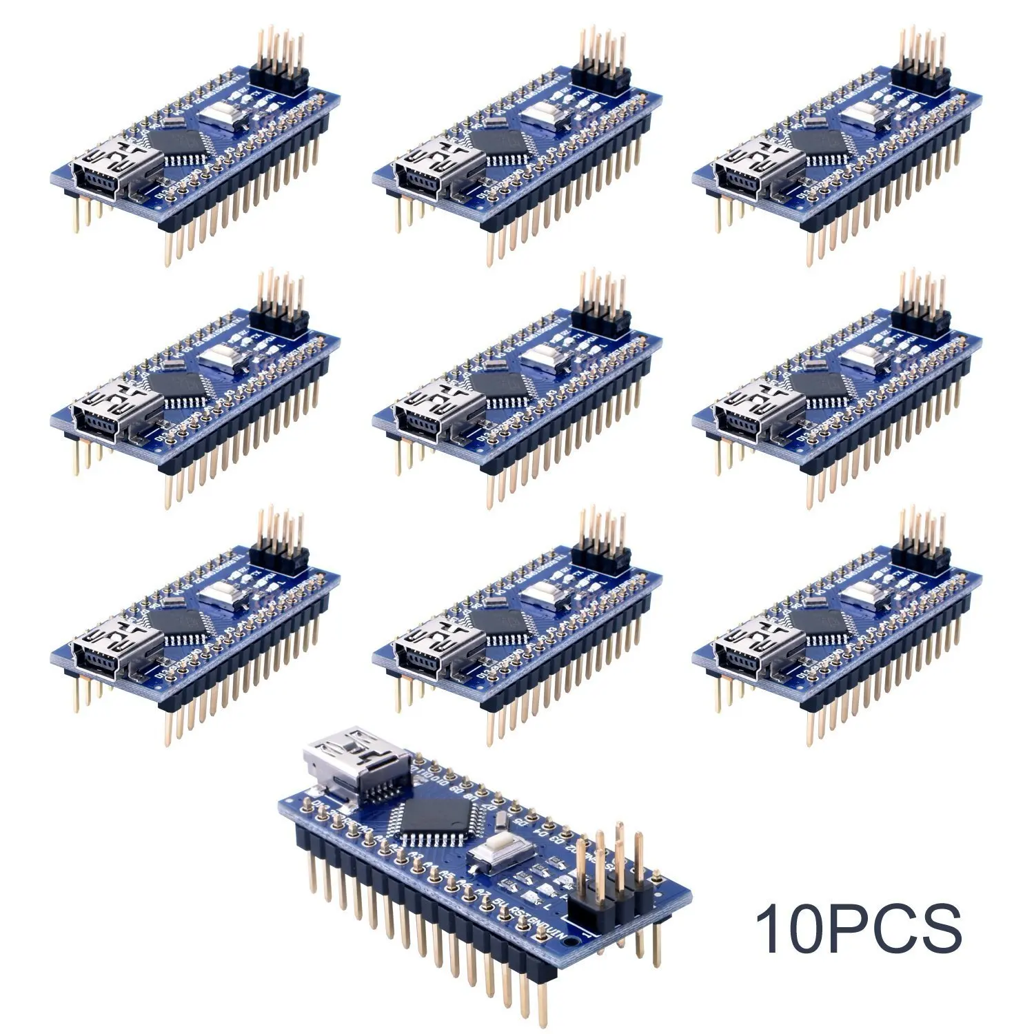 

10pcs Mini Nano V3.0 Atmega328p 5v 16m Micro Controller Board Module For Arduino