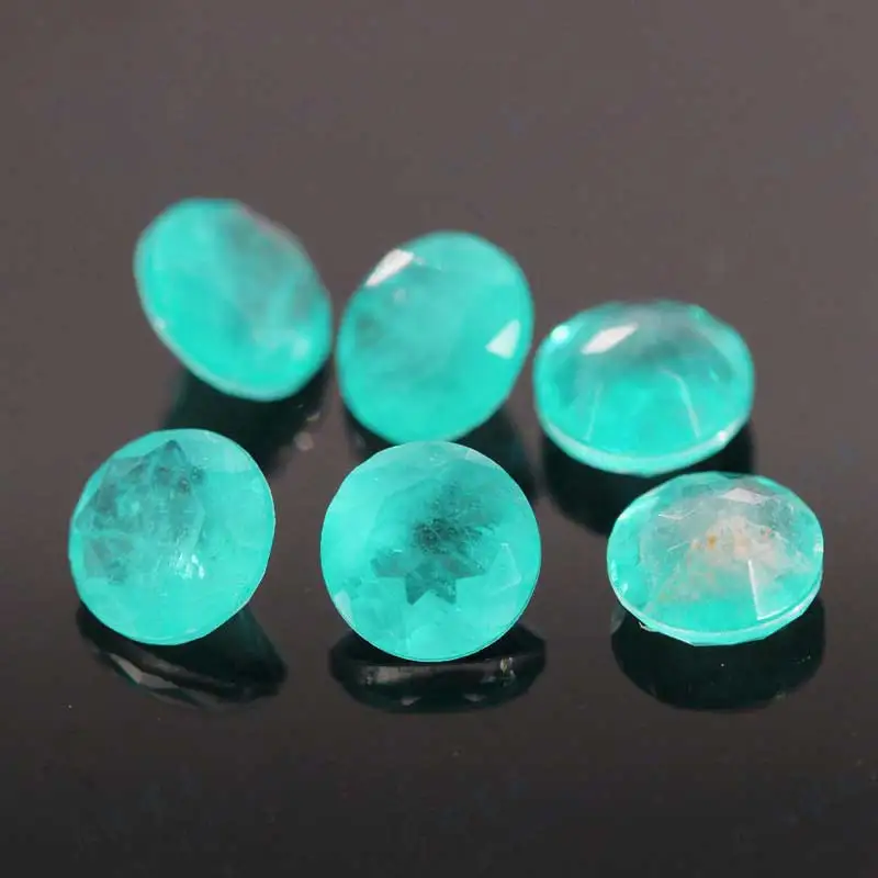 CSJ создан Параиба Турмалин свободный драгоценный камень круглой огранки для Diy