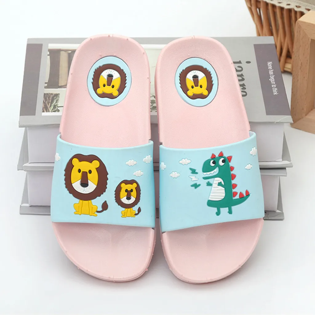 Женские домашние тапочки с милыми животными и фруктами Летняя женские босоножки