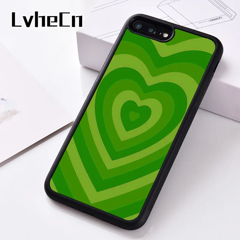 LvheCn силиконовый резиновый чехол для телефона iPhone 6 6S 7 8 Plus 5 5S SE 2020 X XS XR 11 12 PRO Mini MAX