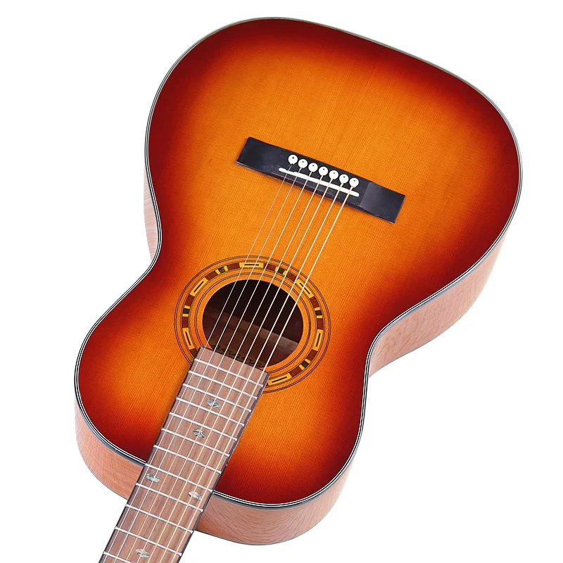 7-струнная Акустическая гитара Sunburst цвет 39 дюймов глянцевая фольклорная