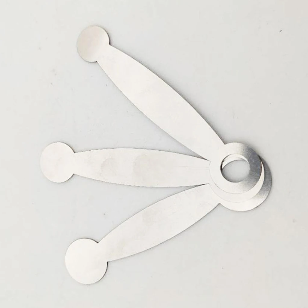 

3pcs Stainless Steel Flute Pads Repair Kits for Adjusting Flute Woodwind Instrument Leveling Tool Parts Replacement