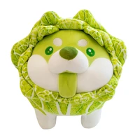 new tricky doll cabbage dog daily couple birthday gift plush toy doll cute puppy accompanying doll vegetable animal doll