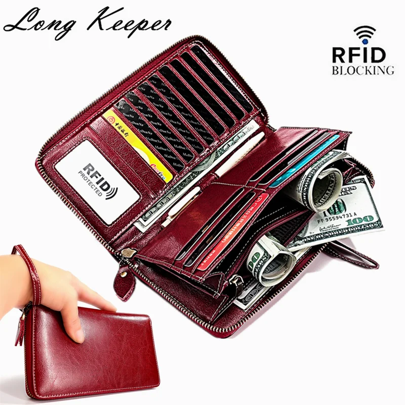 Женский кошелек из натуральной кожи с защелкой для монет сумка телефона мульти