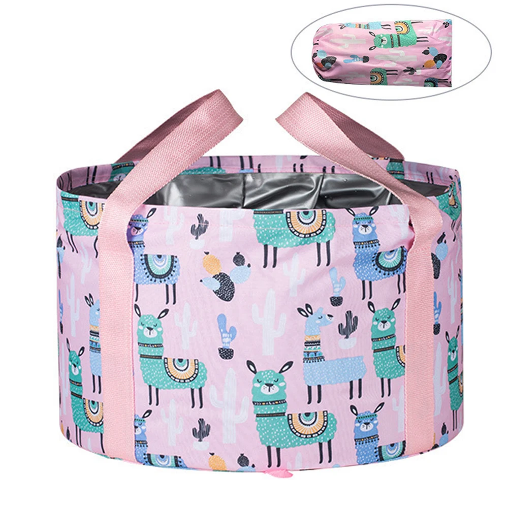 Portable Outdoor Travel Foldable Folding Camping Wash Basin Bucket Bowl Sink Washing Bag Water | Дом и сад