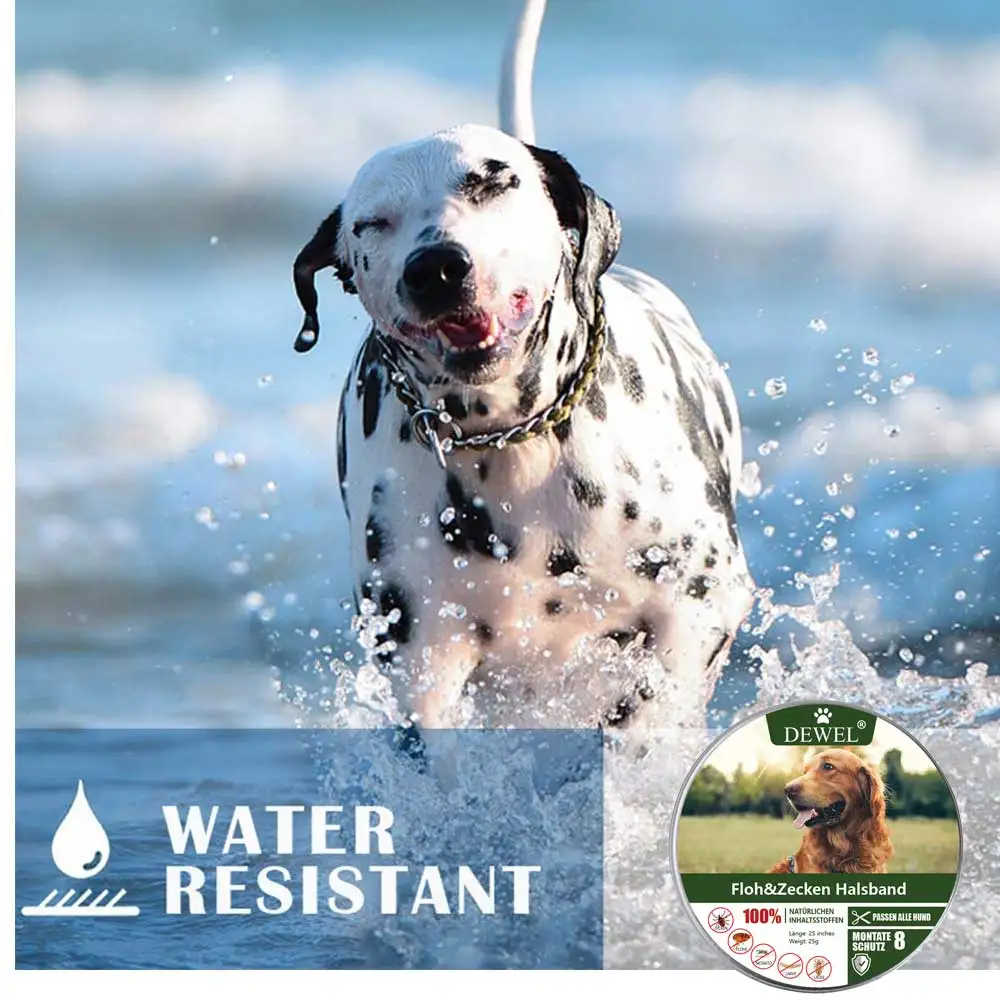 Ошейники для собак Dewel антифлисовые комары ошейник насекомое водонепроницаемый