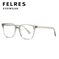 felres ladies classic square fashion optical glasses anti blue light glasses frame men retro tr90 frame eyewear f2084