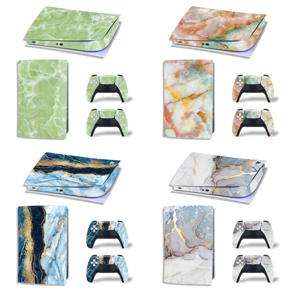 Мраморный дизайн для PS5 цифровая наклейка на кожу ps5 ПВХ Наклейка Виниловые шкуры