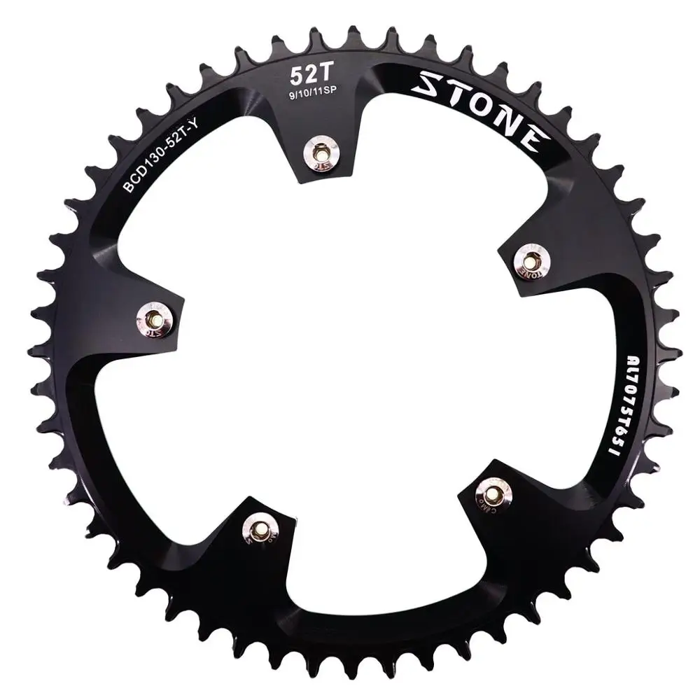 Каменная цепь 130 BCD круглая для shimano 5700 6700 цепное колесо 40t 42 44 46 48 50 52 MTB велосипед зубная пластина 130bcd для sram красный