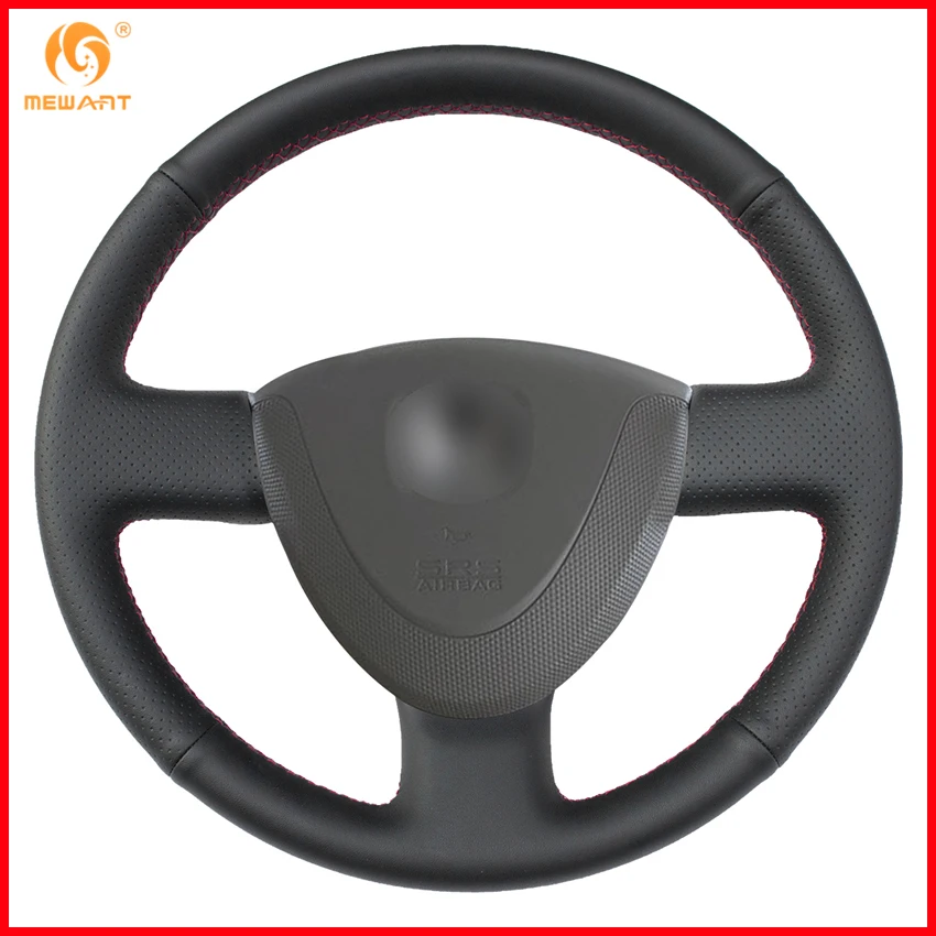 MEWANT черный чехол рулевого колеса автомобиля из искусственной кожи для Honda City 2002