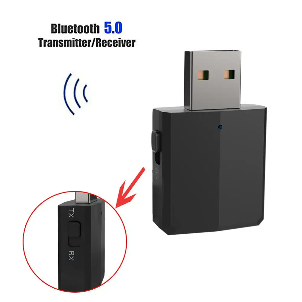 USB Bluetooth 5 0 передатчик приемник 3 в 1 адаптер EDR ключ мм AUX для ТВ ПК наушники дома
