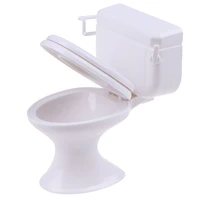 1pc dollhouse closestool furniture vintage bathroom toilet miniature toys dolls accessories baby pretend toys for doll house