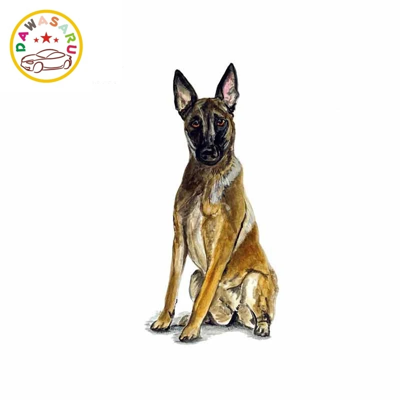 Автомобильная наклейка Бельгийская овчарка малинуа полиция спасательная