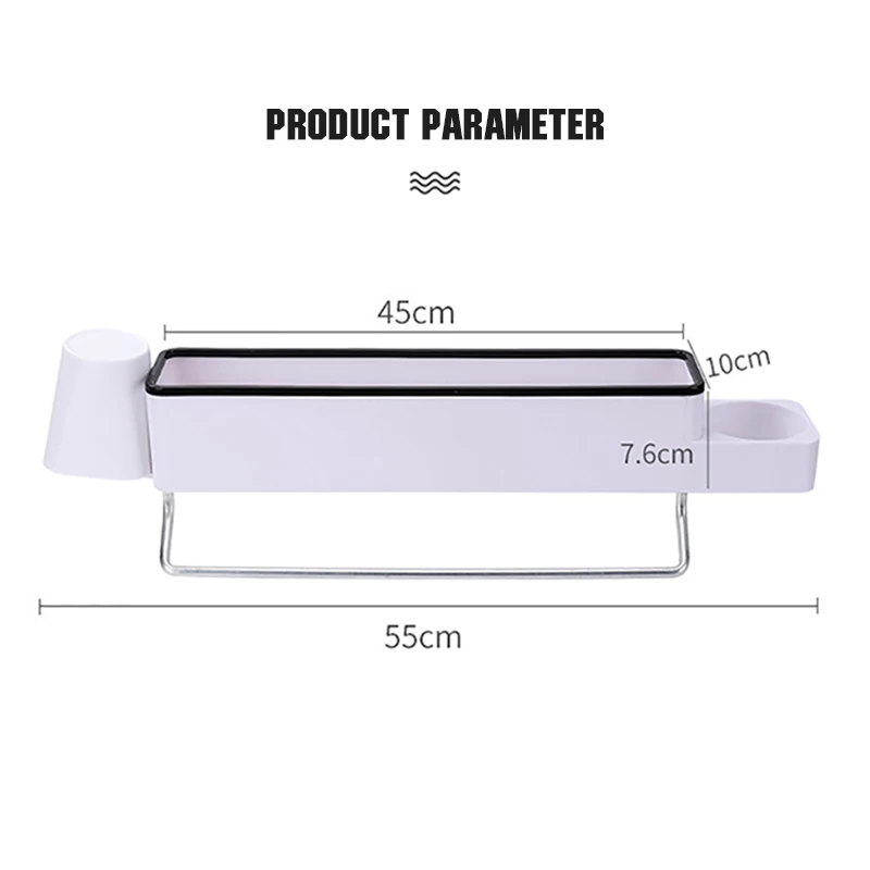 

MUSAMBAN Hands Free Hair Dryer Holder Bathroom Organizer Storage Rack Box Towel Hanger Towel Bar Bathroom Accessories Set Home