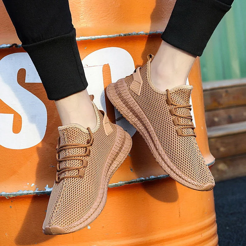 Кроссовки мужские легкие дышащие уличные спортивные туфли удобная простая