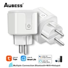 Умная розетка Aubess16A, 4400 Вт, Wi-Fi, Bluetooth, с голосовым управлением