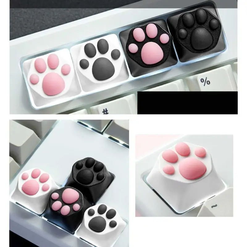 Высокое качество индивидуальные ABS Силиконовые Kitty Paw Artisan Cat лапы Pad клавиатуры