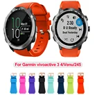 Ремешок силиконовый для наручных часов Garmin Vivoactive3 4CAME Forerunner 245 645 Vivoactive 3, 20 22 мм