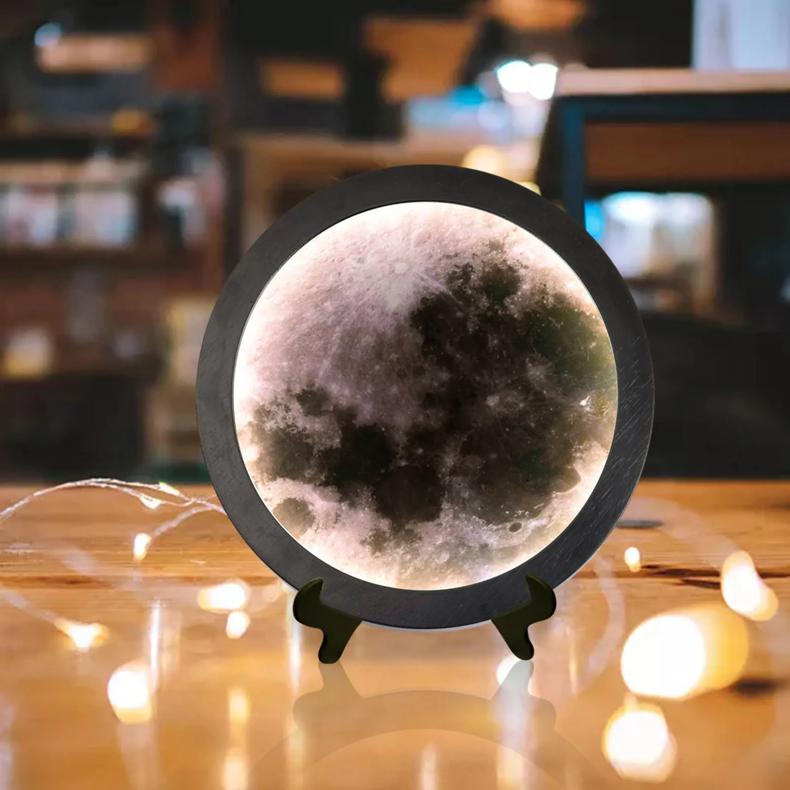 

Moon светильник макияж зеркало наклейка луна-зеркало светильник Луна Форма светодиодный светильник декоративный настенный светильник для т...