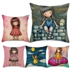 Элегантная Дамская милая девушка Шекспир воображение фантазия масляная живопись мечта ощущение Fable Fate Thorw Подушка Чехол наволочка