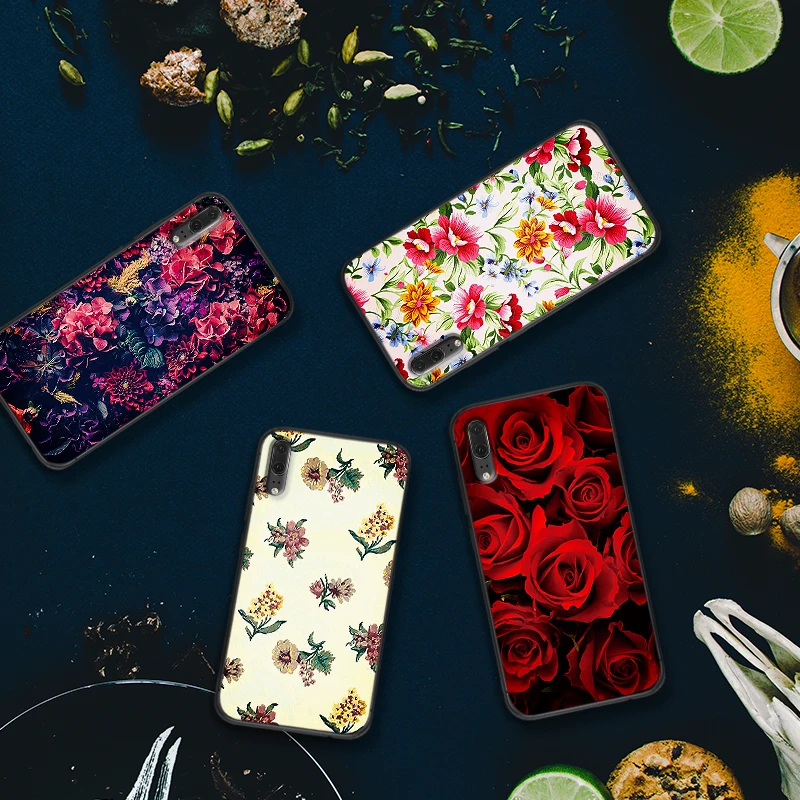 Сексуальные кружева Мандала Цветочные Мягкие силиконовые для huawei P30 Lite Pro P Smart 2016