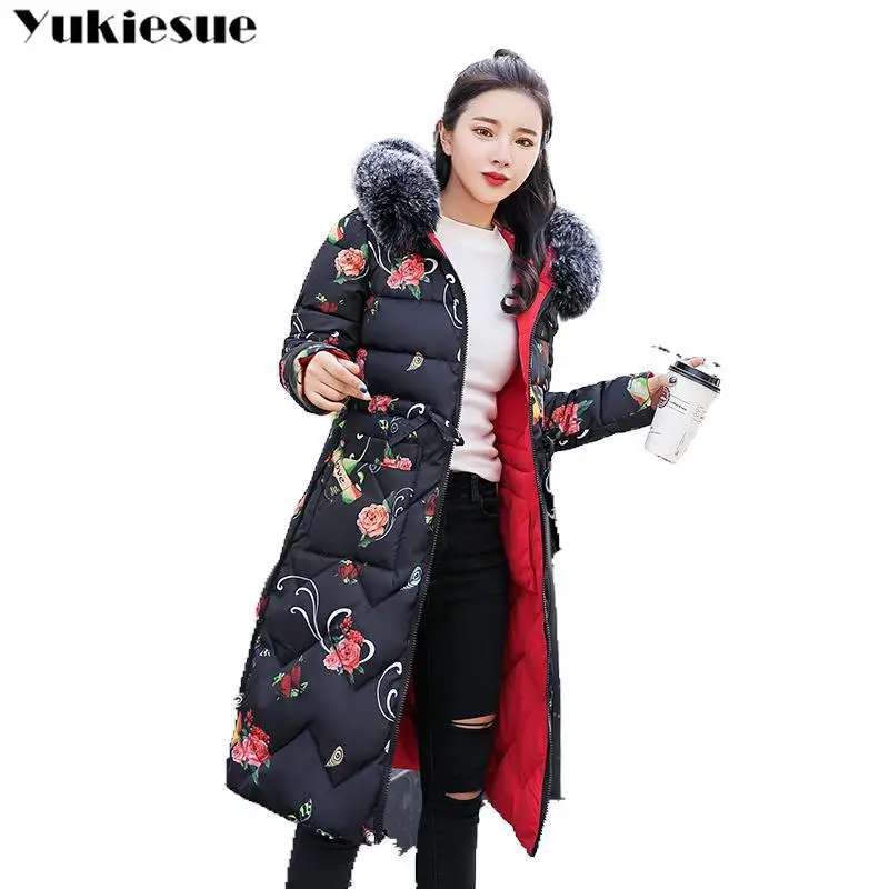 Женская длинная парка с капюшоном зимняя теплая мехом 2019|Женские парки| |