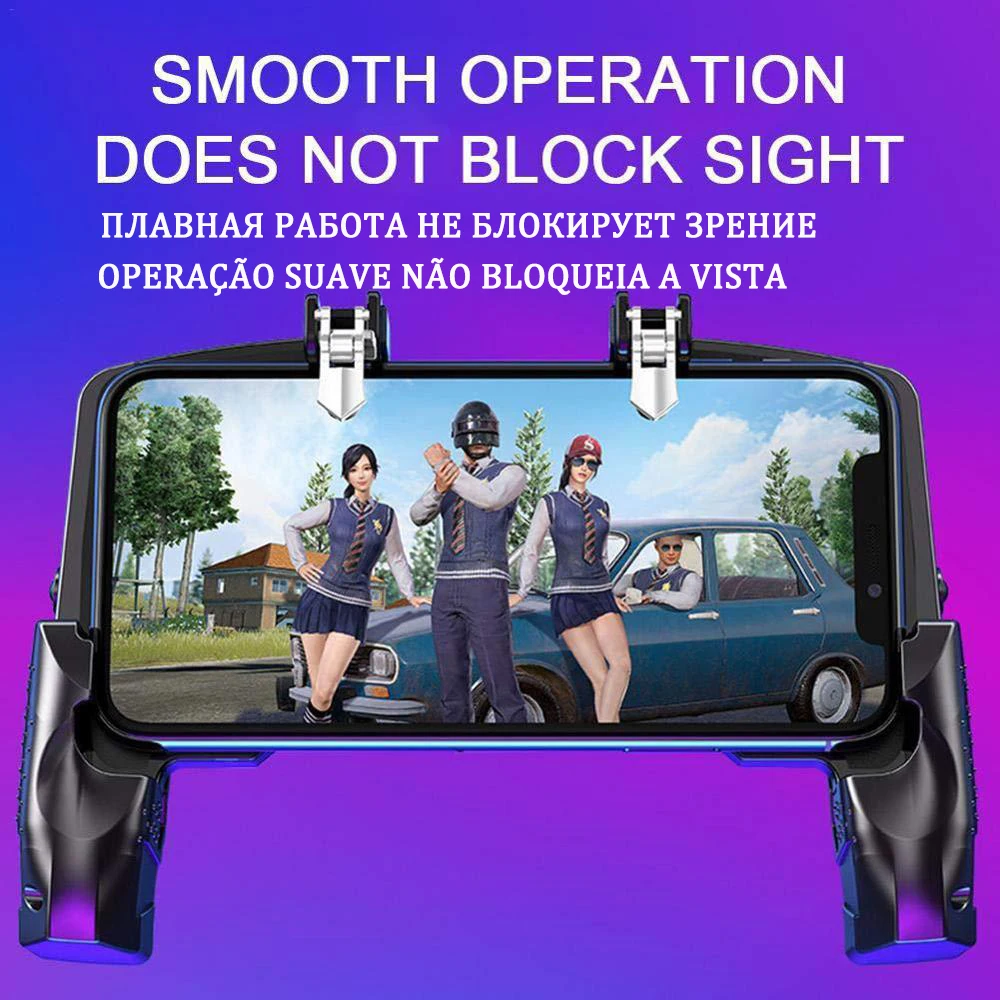 trigger free fire pubg controller for cell phone gamepad joystick android iphone control mobile game pad pugb smartphone command free global shipping