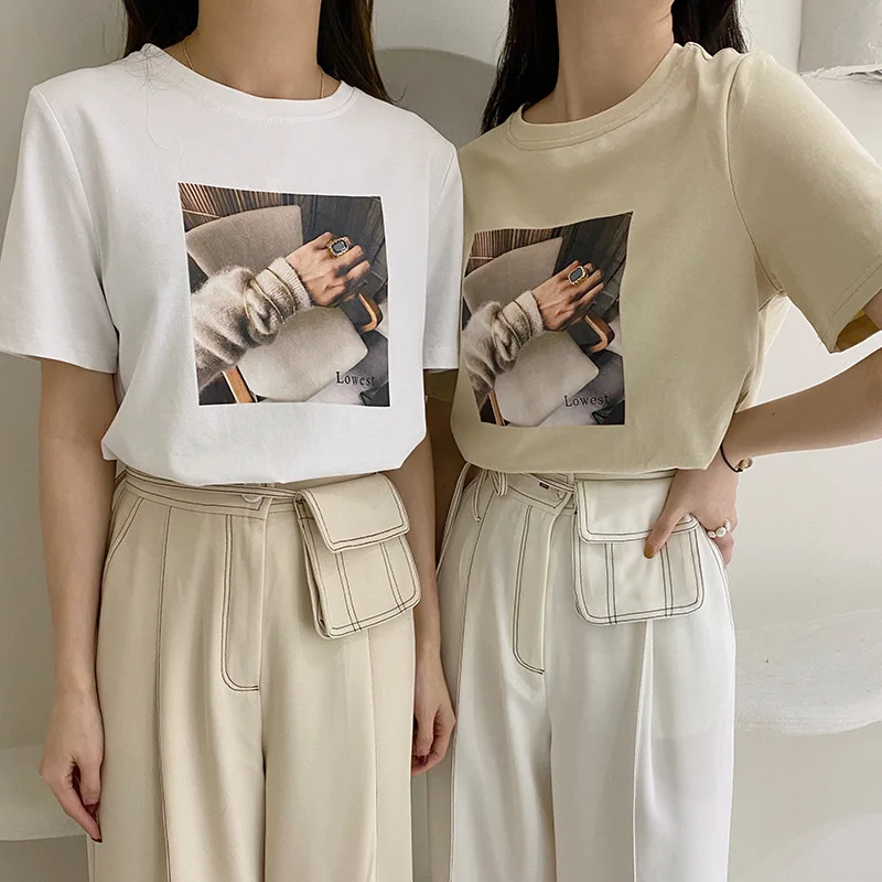 Рубашка KALENMOS женская с коротким рукавом в стиле Харадзюку на лето 2020 | Женская