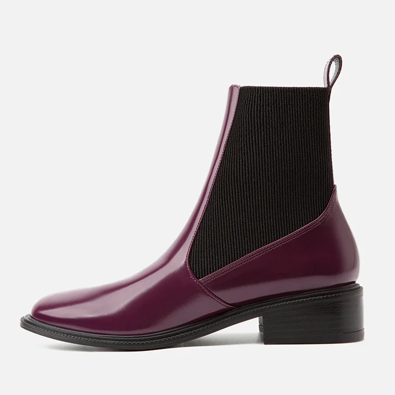 SWYIVY Chelsea Boots Womens Women Winter Ankle Boots Female Designer Shoes Casual Plush Warm Black Shoes Ladies Snow Boots