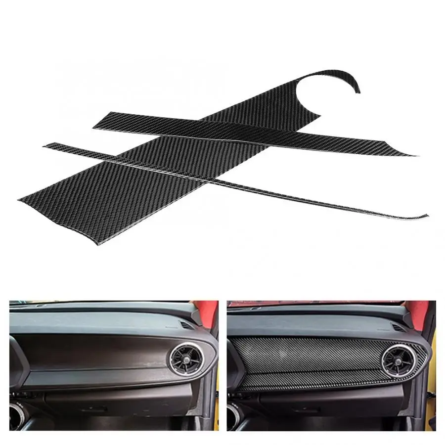 Наклейка на центральную консоль из углеродного волокна для Chevrolet Camaro 2017 2018 2019