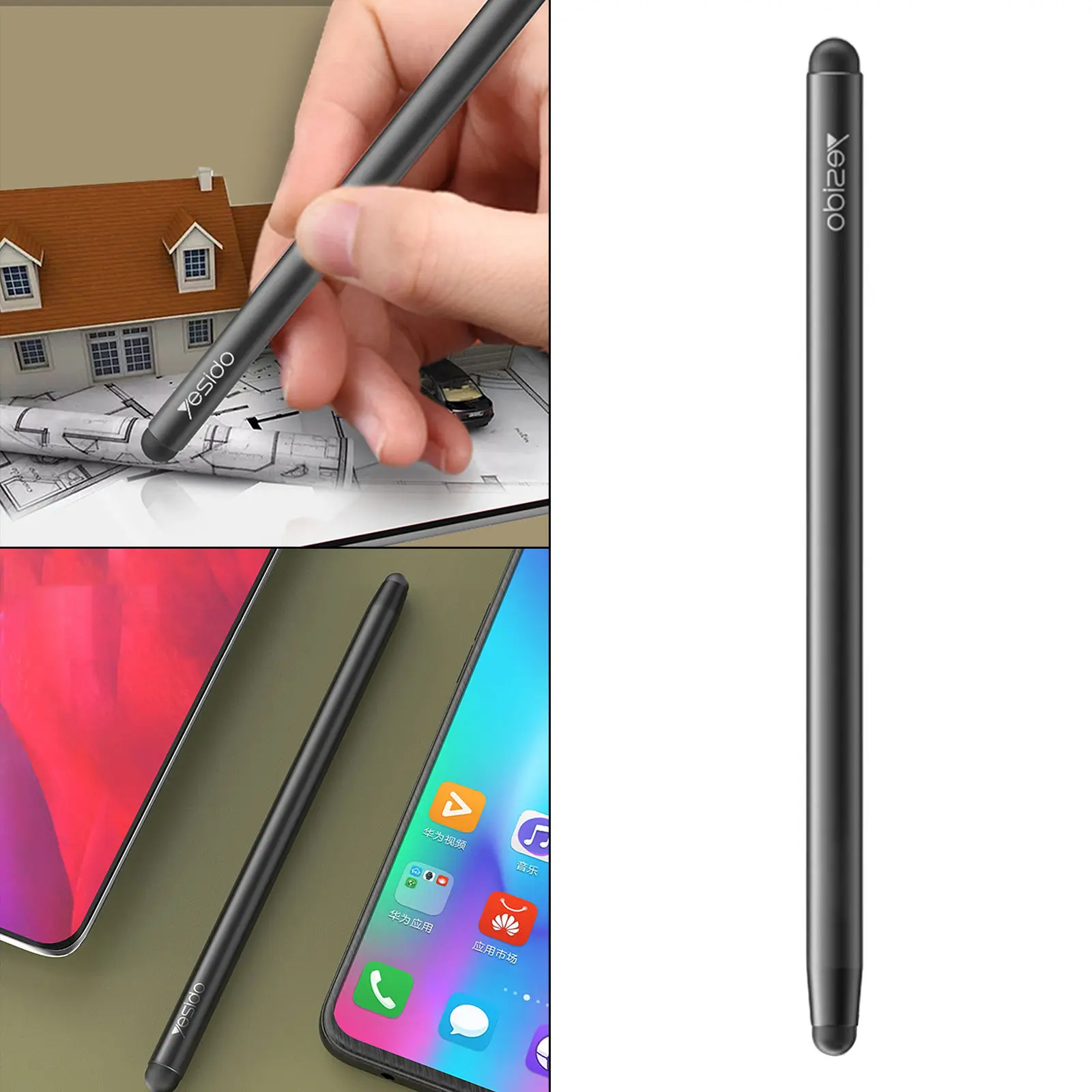 

Стилус для сенсорных экранов, универсальный Стильный емкостный карандаш для точного письма, для смартфонов, планшетов, дизайнеров