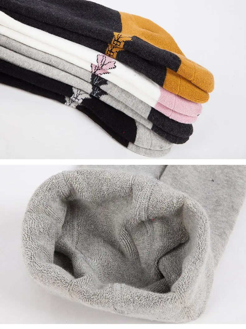 Осенне-зимние мягкие хлопковые теплые чулки с бантом для девочек колготки милые