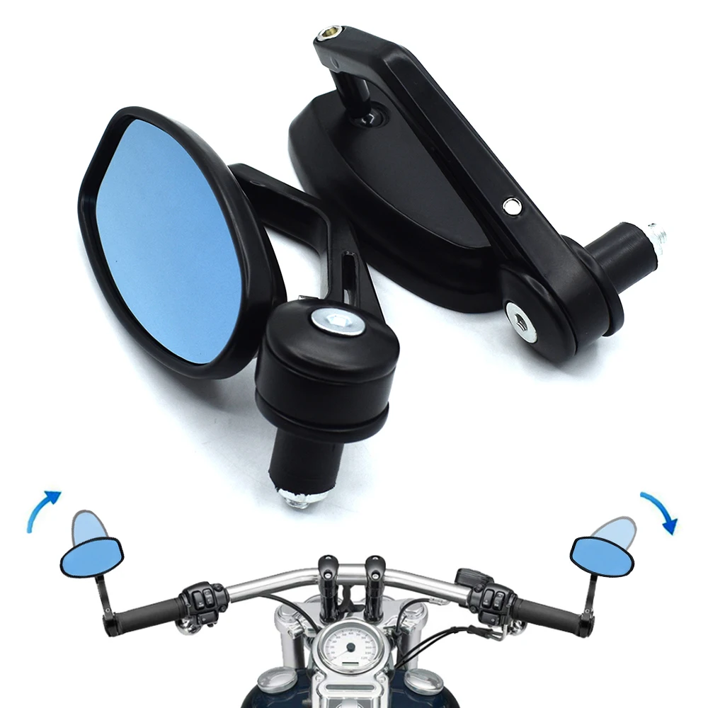 

For Honda KTM Yamaha kawasaki 7/8" 22mm handlebar Motorcycle Universal Rearview Mirror oval Classic Rearview mirror Accessories
